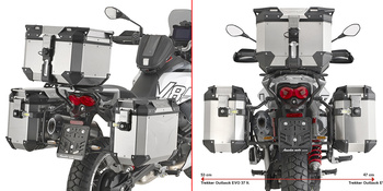 GIVI STELAŻ KUFRÓW BOCZNYCH ONE-FIT CAM - MOTO GUZZI V85 TT (24)