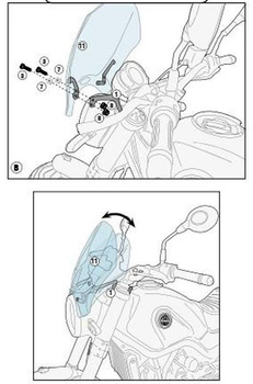 KAPPA MOCOWANIE SZYB 100ALK, 100ALBK, 140AK, 140SK BENELLI LEONCINO 500 (17-18) - AL8704AK