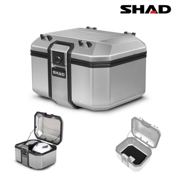 KUFER SHAD TERRA TR48 ALUMINIOWY - 48 Litrów - kolor srebrne Alu