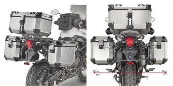 KAPPA STELAŻ KUFRÓW BOCZNYCH MONOKEY CAM SIDE TRIUMPH Tiger 800 XC / 800 XR (18-19) - POD KUFRY KFR K'FORCE ALU - KL6413CAM