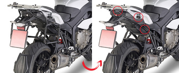 KAPPA STELAŻ KUFRÓW BOCZNYCH SZYBKIEGO MONTAŻU MONOKEY BMW S 1000XR (15-19) - RÓWNIEŻ POD KUFRY MONOKEY RETRO-FIT K-VENTURE ALU ORAZ K'MISSION ALU - KLR5119