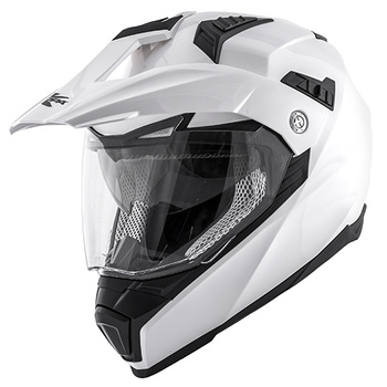 KAPPA KASK KV30 DUAL OFF ROAD Z SZYBĄ I BLENDĄ BIAŁY S/56 - WYPRZEDAŻ - WYCOFANY Z OFERTY - HKKV30BB91056