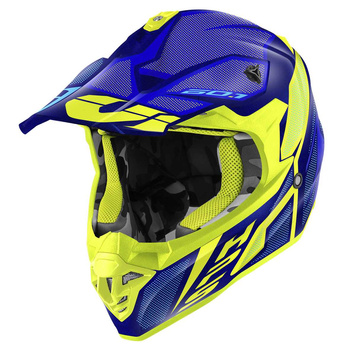 GIVI KASK CROSS 60.1 INVERT ECE R22-06 KOLOR NIEBIESKI/ ZÓŁTY MAT ROZMIAR M