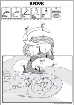 KAPPA MOCOWANIE TANKLOCK DUCATI MONSTER 1100 EVO - BF09K