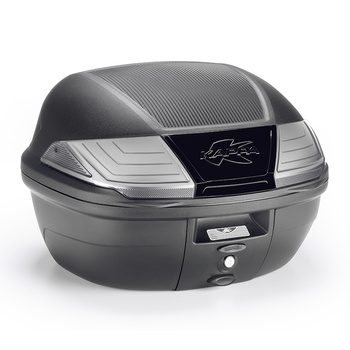 KAPPA KUFER CENTRALNY 40L MONOLOCK Z BIAŁYMI ODBLASKAMI ( ZAWIERA PŁYTĘ ) - NOWOŚĆ - K400NT