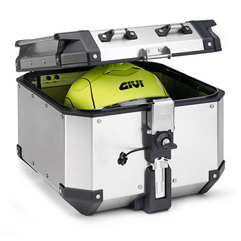 GIVI Kufer aluminiowy centralny TREKKER OUTBACK 42 LITRY ALUMINIOWY OBKN42A - Srebrny - OBKN42A