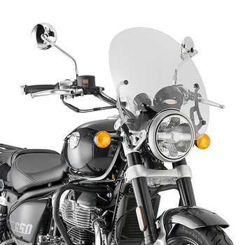 GIVI SZYBA PRZEZROCZYSTA 38 x 42 cm (H x W) / POTRZEBA A9058A - ROYAL ENFIELD SUPER METEOR 650 (23)