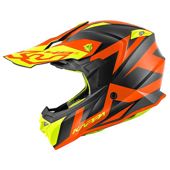 KAPPA 2022/01 KASK KV49 EVO GREAT CROSS KOLOR CZARNY MAT/POMARAŃCZOWY ROZM. XXL/63 ( HOMOLOGACJA ECE 22R06 ) - HKKV49RREBE63