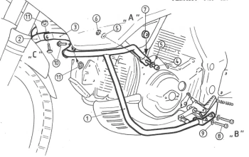 Hepco&Becker n Canyon 900 (1998-1999) Gmol silnika - 501704 00 01