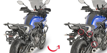 GIVI stelaż kufrów bocznych V35 / K33 - YAMAHA MT-07 TRACER (16 > 17) - PLXR2130