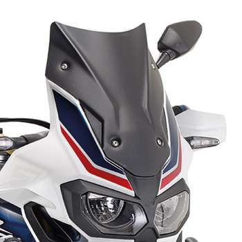 KAPPA SZYBA HONDA CRF 1000L Africa Twin (16-19), CRF 1000L Africa Twin Adventure Sports (18-19) 40 x 31 CM CZARNY MATT - KD1144BO