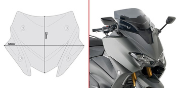 GIVI szyba dymiona NISKA- YAMAHA T-MAX 560 (20) - D2147B