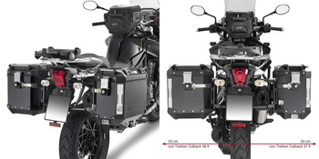 GIVI stelaż kufrów bocznych OUTBACK  TRIUMPH TIGER EXPLORER 1200 12-18 - PL6408CAM