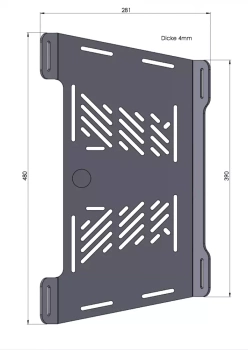 Hepco&Becker Honda XL 600 V Transalp (1987-2000) rear rack enlargement - 800171 00 09