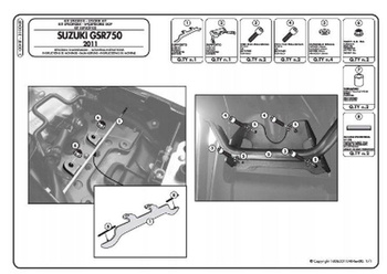 KAPPA ADAPTER DO ZAMONTOWANIA STELAŻA BOCZNEGO TE3100K BEZ UŻYCIA STELAŻA CENTRALNEGO - 3100KIT