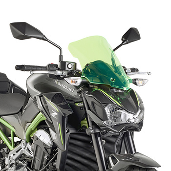 KAPPA SZYBA KAWASAKI Z 900 (17-18) 37 X 32 CM LIME Z PODŚWIETLANYMI KRAWĘDZIAMI Z MOCOWANIAMI - KA4118GR