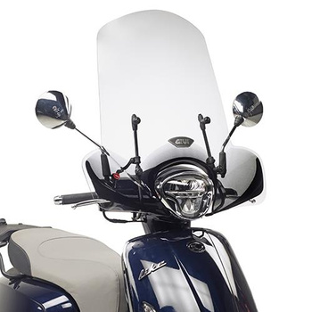 GIVI szyba przezroczysta 49,5 x 65,5 cm (H x W) / potrzebny KIT A6109A - KYMCO Like 125-150 (17 > 18) - 6109A