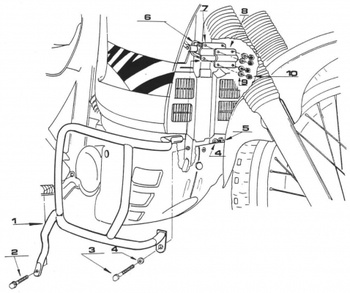KAPPA GMOLE OSŁONY SILNIKA HONDA XL 600V TRANSALP (97-99) (TN363) CZARNE - KN22
