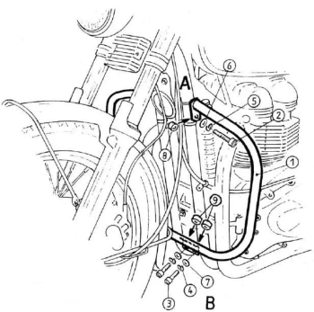 Hepco&Becker ruxton (2004-2015) Gmol silnika - 501710 00 02