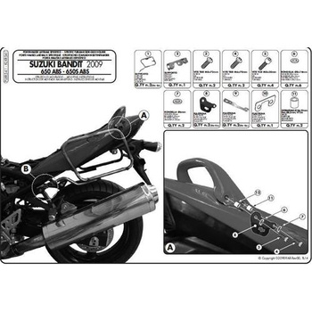 KAPPA STELAŻ KUFRÓW BOCZNYCH SZYBKIEGO MONTAŻU MONOKEY SIDE SUZUKI BANDIT - PROMOCJA ( STD CENA 749,-) - KLXR541
