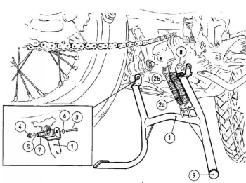 Hepco&Becker GS Dakar (2004-2007)/G 650 GS Sertao (2012-2 Stopka centralna - 505628 00 01