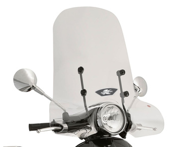 KAPPA SZYBA PIAGGIO Vespa Primavera 50-125-150 (14-19), Vespa Sprint 50-125-150 (14-19) 50 X 69 PRZEZROCZYSTA - POTRZEBNE MOCOWANIE A5608AK - 5608AK