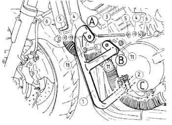 Hepco&Becker 00 Hornet (2002-2005) Gmol silnika - 501126 00 01