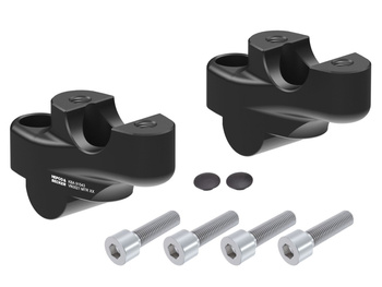 Podwyższenie kierownicy z offsetem 30 mm wysokości, 21 mm tyłu, czarne do Honda NC 750 S / DCT (2014-2020)