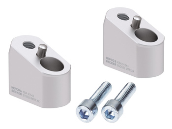 Podwyższenie kierownicy z offsetem 30 mm wysokości, 20 mm tyłu, srebrne do Triumph Tiger 800 (2010-2020)