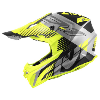 GIVI KASK CROSS 60.1 FRESH ECE R22-06 KOLOR SZARY/CZARNY/ŻÓŁTY MAT ROZMIAR M