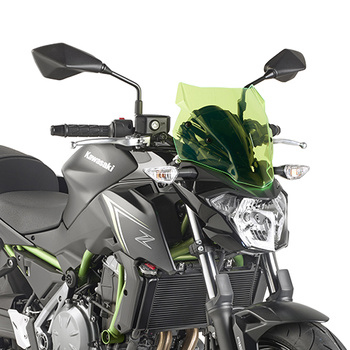 KAPPA SZYBA KAWASAKI Z 650 (17-20) 28 X 33 CM LIME Z PODŚWIETLANYMI KRAWĘDZIAMI Z MOCOWANIAMI - KA4117GR