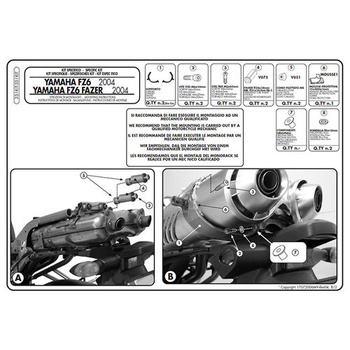 KAPPA ADAPTER DO ZAMONTOWANIA STELAŻA BOCZNEGO KL351 ORAZ TE351K BEZ UŻYCIA STELAŻA CENTRALNEGO - 351KITK