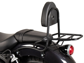 Sissybar z tylnym bagażnikiem w kolorze czarnym do Royal Enfield Super Meteor 650 (2023-)