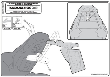 KAPPA ADAPTER DO ZAMONTOWANIA STELAŻA BOCZNEGO TK267 BEZ UŻYCIA STELAŻA CENTRALNEGO - T267KIT