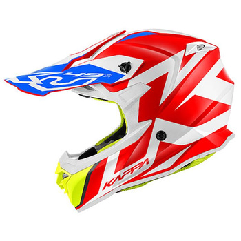 KAPPA 2022/01 KASK KV49 EVO GREAT CROSS KOLOR CZERWONY/BIAŁY ROZM. M/58 ( HOMOLOGACJA ECE 22R06 ) - HKKV49RRERW58