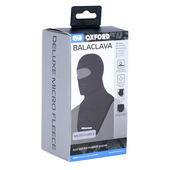 OXFORD KOMINIARKA POLAR Z DUŻYM OTWOREM NA OCZY DELUXE BALACLAVA MICRO FLEECE KOLOR CZARNY ROZMIAR UNIWERSALNY