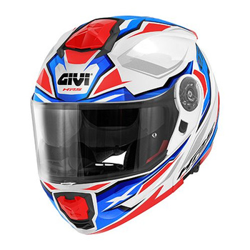 GIVI Kask X.27 SECTOR szczękowy z blendą; kolor  - BIAŁY Z GRAFIKĄ