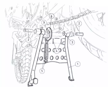 Hepco&Becker 750 Africa Twin (1993-2003) Stopka centralna - 505147 00 01