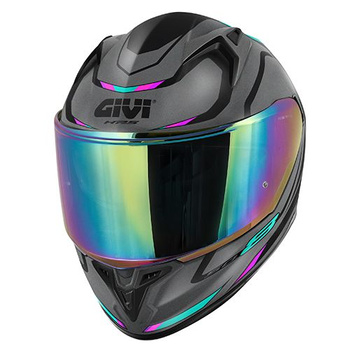 GIVI Kask 50.8 MACH 1 integralny z blendą; kolor - SZARY MAT Z DODATKAMI RÓZOWYMI