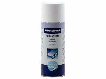 Spray silikonowy bezbarwny, puszka 400 ml PROMAT, Pielęgnacja obudów plastikowych