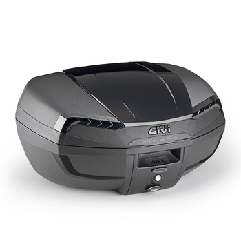 GIVI Kufer centralny E46NB RIVIERA SYSTEM MONOLOCK z płytą w zestawie - 46Litrów w wersji Black Edition