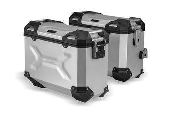 Kufry boczne KPL  Trax Adv I Stelaży Sw-Motech Bmw R 1200 Gs (04-12)/Adv (06-13) Silver 37/45L KFT.07.311.70000/S