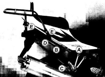 Hepco&Becker -R 600/750 (2004-2005) topcase carrier - 6503502 01 01