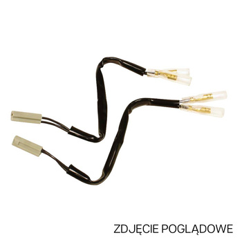 OXFORD ZŁĄCZE (PRZEWÓD / PRZEJŚCIÓWKA / KABEL / PRZEDŁUŻACZ) KIERUNKOWSKAZÓW LED I ŻARÓWKOWYCH DO KOSTKI OEM HONDA (ZŁACZE TRZY PRZEWODY)