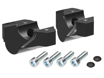 Podwyższenie kierownicy z offsetem 30 mm wysokości, 25 mm tyłu, czarne do Yamaha XT 1200 Z Super Ténéré (2013-2020)