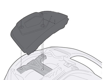 KAPPA STELAŻ KUFRA CENTRALNEGO SUZUKI BURGMAN 650 / EXECUTIVE (02-15) ( Z PŁYTĄ MONOKEY ) - KR3104
