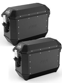 GIVI Kufry boczne TREKKER ALASKA CZARNE - MONOKEY Komplet 2szt | 2x36L