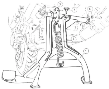 Hepco&Becker 600 (2004-2007) Stopka centralna - 505938 00 01