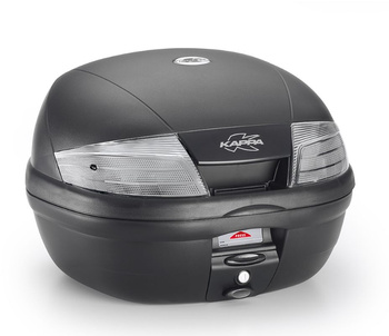 KAPPA KUFER CENTRALNY 35L MONOLOCK ACTION Z BIAŁYMI ODBLASKAMI ( ZAWIERA PŁYTĘ ) (K35NT) - K35NT