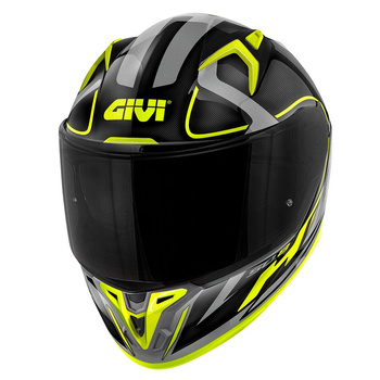 GIVI Kask 50.8 RACER integralny z blendą; kolor - CZARNY / SZARY / FLUO